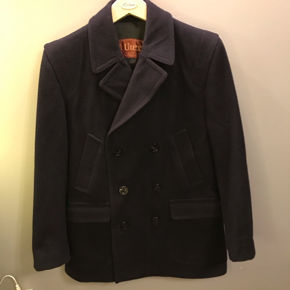 Navy Wool Coat
